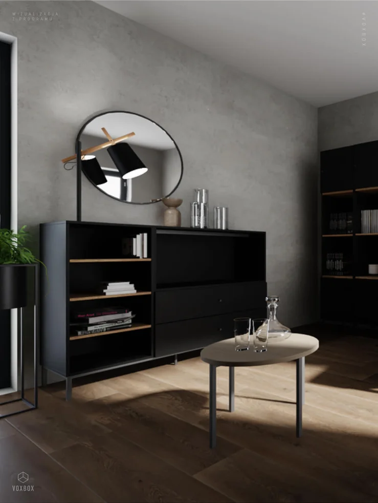 eleganckie meble do przechowywania w salonie
